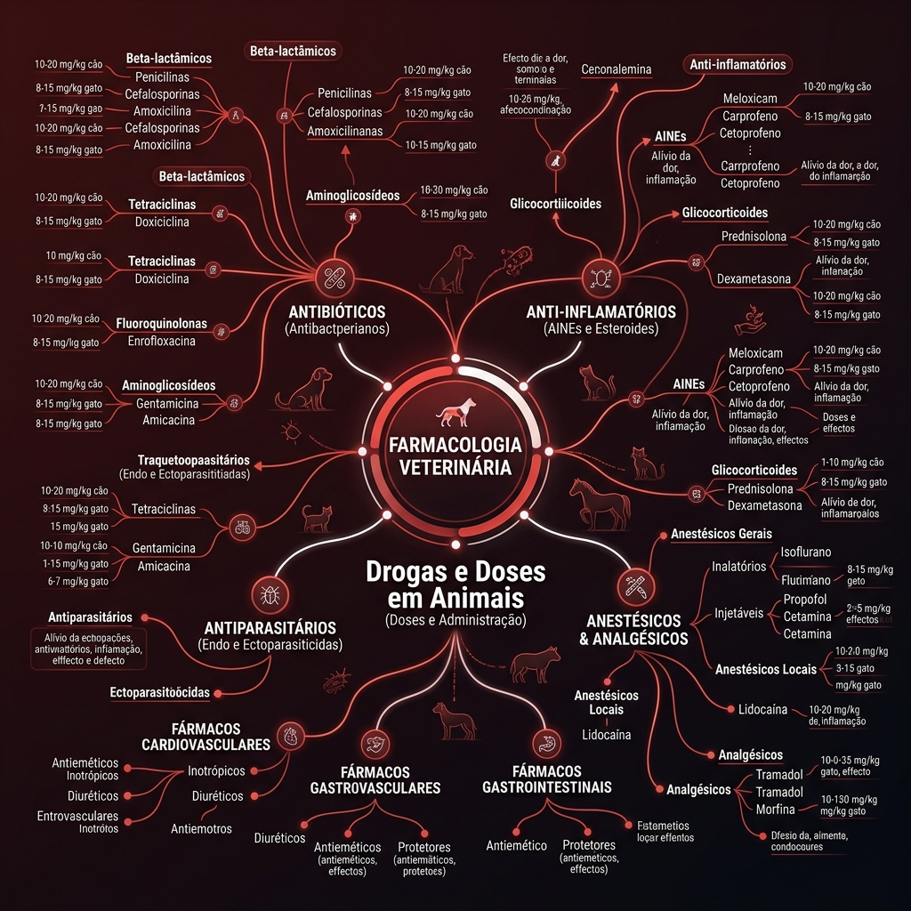 Mapa de Farmacologia Veterinária